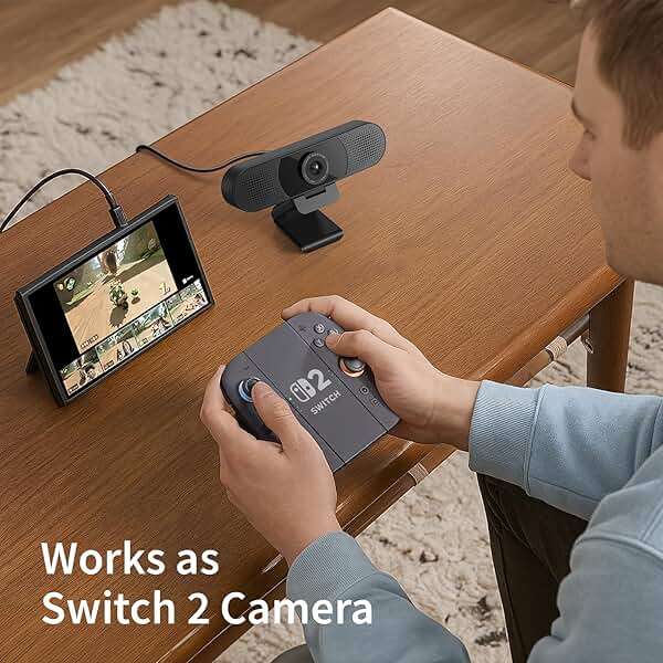 EMEET 1080P Webcam with Microphone, C960 Web Camera, 2 Mics Streaming Webcam, 90°FOV Computer Camera, Plug and Play USB Web Cam for Online Calling/Conferencing, Zoom/Teams/Facetime/YouTube, Laptop/PC - Image 9