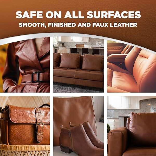 Weiman Leather Cleaner & Conditioner - Cleans, Restores & Protects Leather, UV Protection Prevent Cracking & Fading, For Car Seats, Sofas, Shoes, Bags & All Finished Leather Surfaces, 2 Pack, 60 Wipes - Image 4
