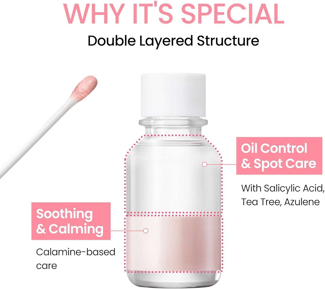 NEOGEN A-Clear Soothing Pink Eraser, Spot Care, Blemish Care, Korean Skin Care, Pink Pimple Drying Power, Calamine Powder, Nighttime Spot for Face and Skin (0.50 Fl Oz) - Image 4