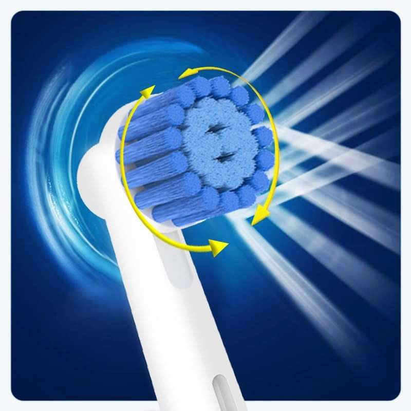Sensitive Gum Care Brush Heads Compatible with Oral-B Electric Toothbrush, 8 Pcs Professional Toothbrush Heads for Oral B Replacement Heads Refill Pro 500/1000/1500/3000/3757/5000/7000/7500/8000. - Image 6