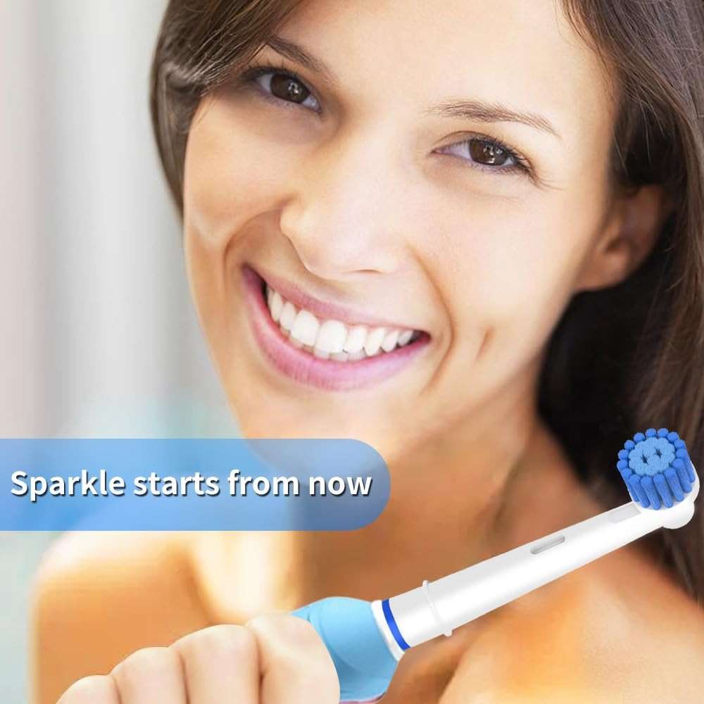 Sensitive Gum Care Brush Heads Compatible with Oral-B Electric Toothbrush, 8 Pcs Professional Toothbrush Heads for Oral B Replacement Heads Refill Pro 500/1000/1500/3000/3757/5000/7000/7500/8000. - Image 7