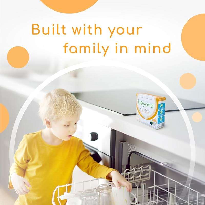 Beyond Auto Dishwasher Tablets [32 tablets] - Fragrance & Dye Free - Certified Biobased. Powerful. Plant-Based Ingredients - Image 5