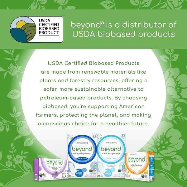 Beyond Auto Dishwasher Tablets [32 tablets] - Fragrance & Dye Free - Certified Biobased. Powerful. Plant-Based Ingredients - Image 6