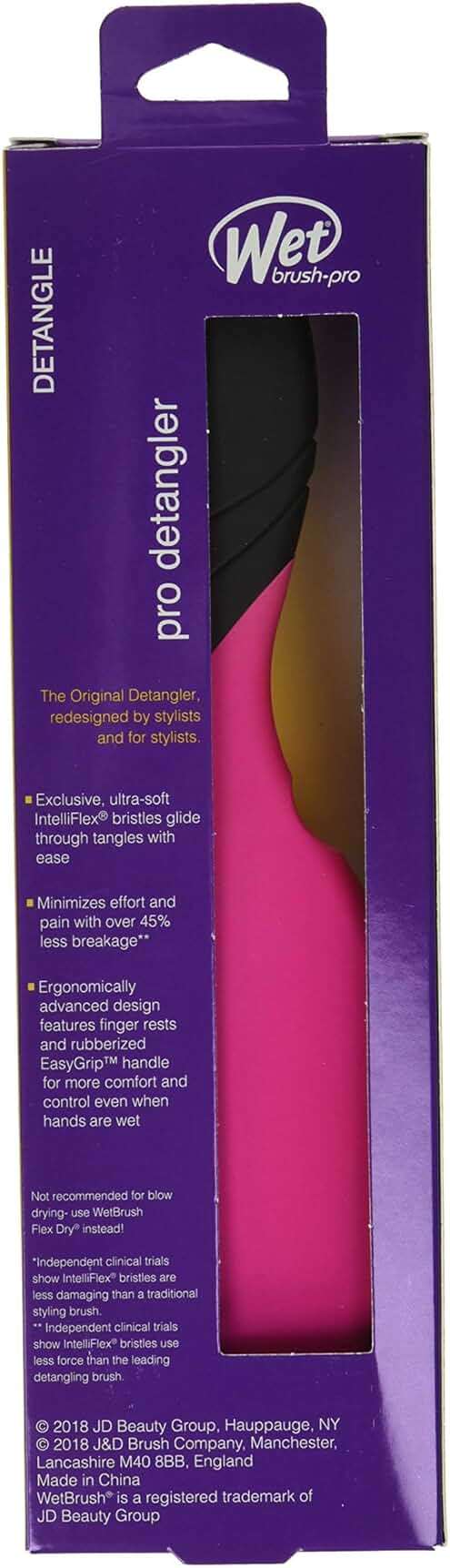Wet Brush Pro Detangler Hair Brush – Pink | IntelliFlex & HeatFlex Bristles | Pain-Free Styling for Wet or Dry Hair | Safe for Blow Drying | For All Hair Types, Extensions & Wigs - Image 9