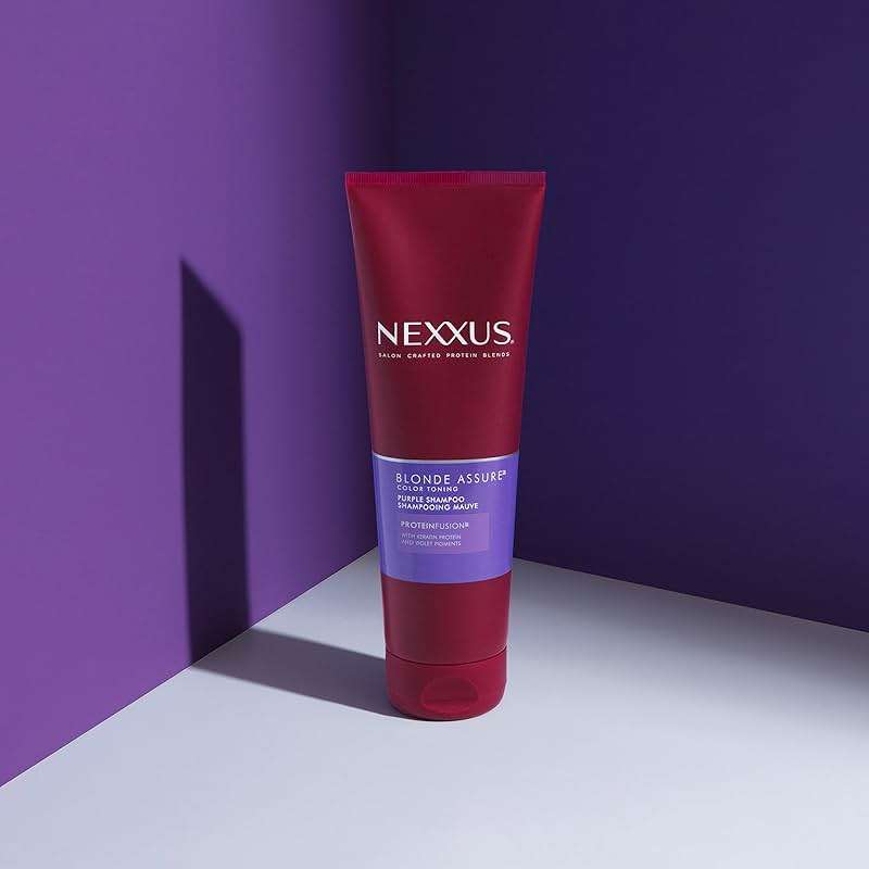 Nexxus Blonde Assure Purple Shampoo, For Blonde Hair Color Care Shampoo, Keratin Protein 8.5 oz - Image 6