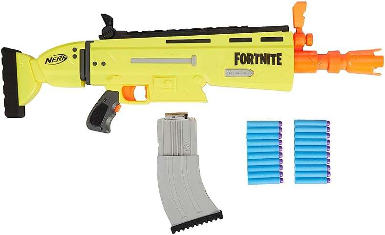Fortnite AR-L Nerf Elite Dart Blaster - Motorized Toy Blaster, 20 Official Nerf Fortnite Elite Darts, Flip Up Sights - for Youth, Teens, Adults - Image 4