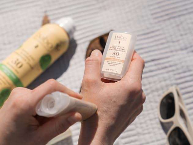 Babo Botanicals Daily Sheer Mineral Tinted Sunscreen Stick SPF50 - Natural Zinc Oxide - For Face - For all ages - EWG Verified - Water Resistant - Fragrance-Free - Image 5