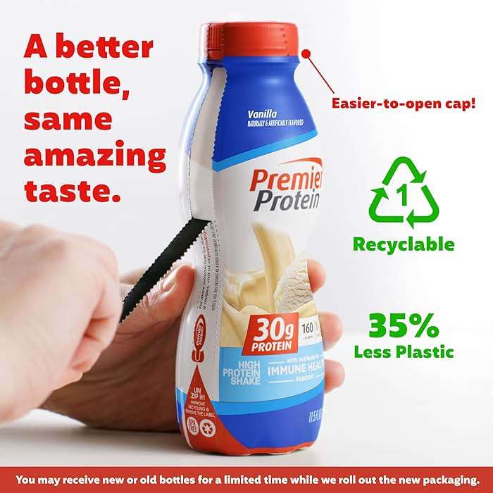 Premier Protein Shake, Vanilla, 30g Protein, No Added Sugar, 24 Vitamins & Minerals to Support Immune Health, 11.5 fl oz, 12 Pack - Image 5