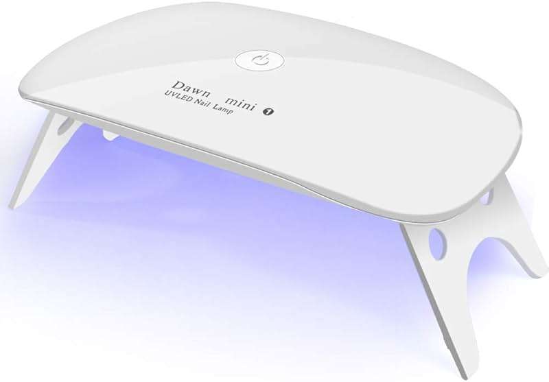 Kepma UV LED Nail Dryer Mini lamp Portable Curing Light for Gel Nail Polish,6w(White) - Image 1