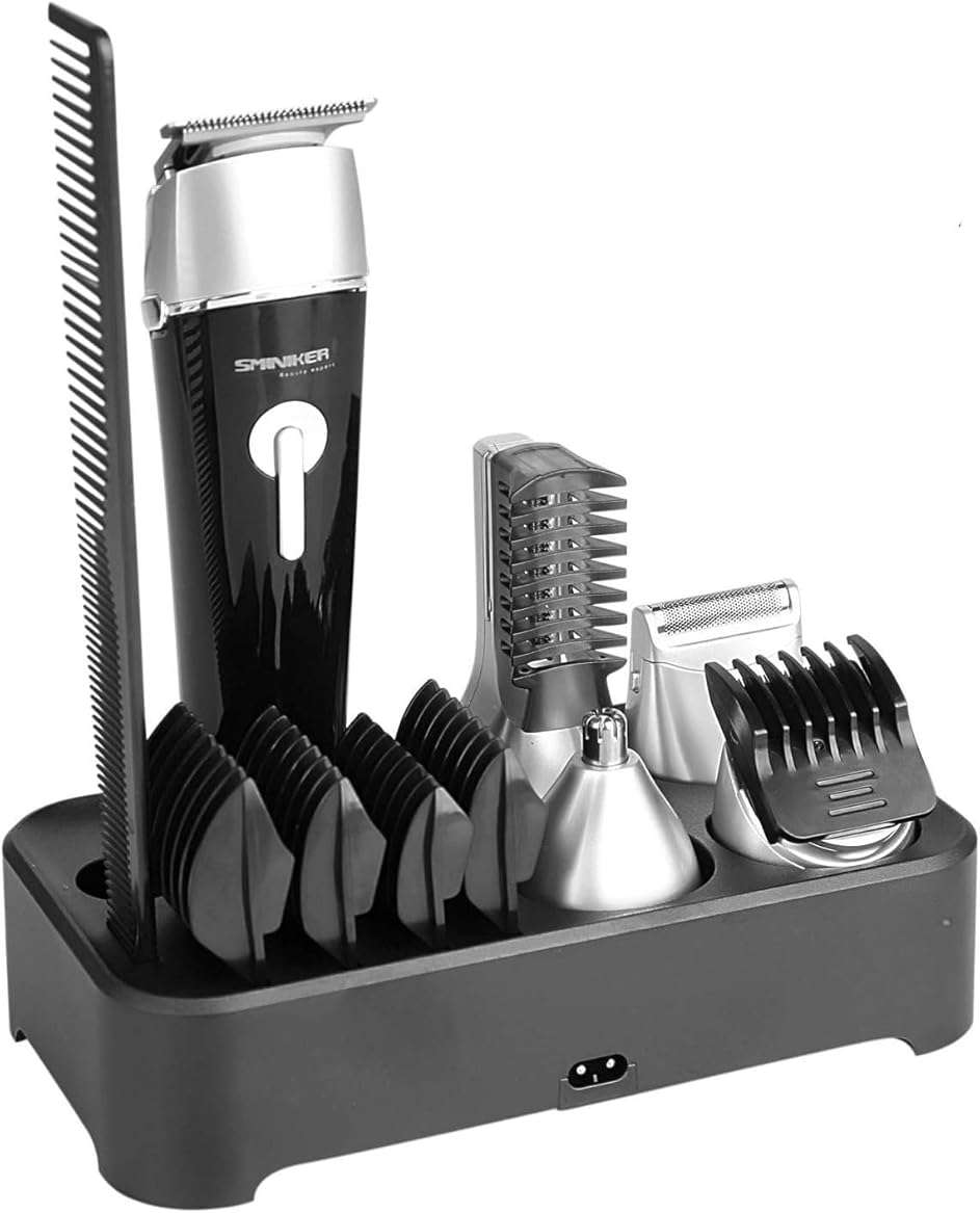 SMINIKER Professional 5 in 1 Multi-functional Waterproof Man's Grooming Kit Hair Clippers Beard Trimmer Kit Body Groomer Kit of Mustache Trimmer Nose Hair Trimmer Precision Trimmer - Image 1