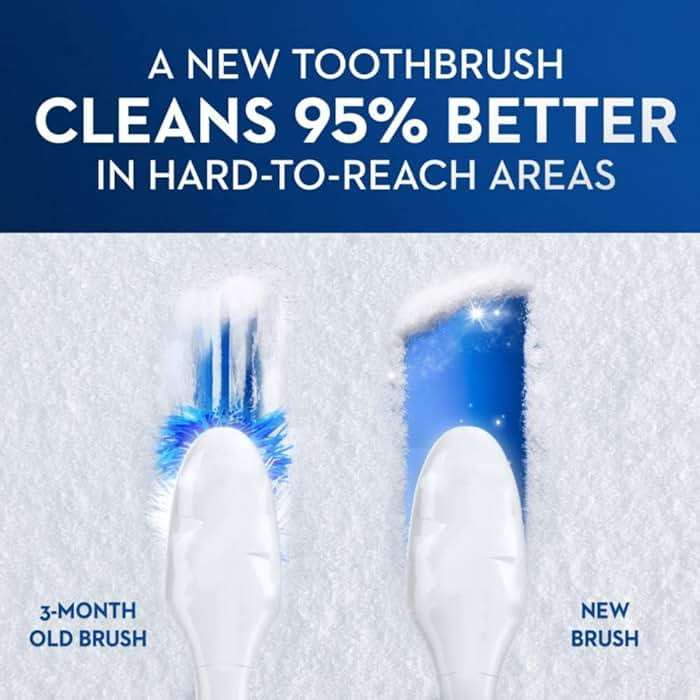 Oral-B 3D White Charcoal toothbrush, 2 count SOFT manual tootbrush pack, Whitens teeth, removes plaque and stains, tongue scraper tooth brush - Image 6
