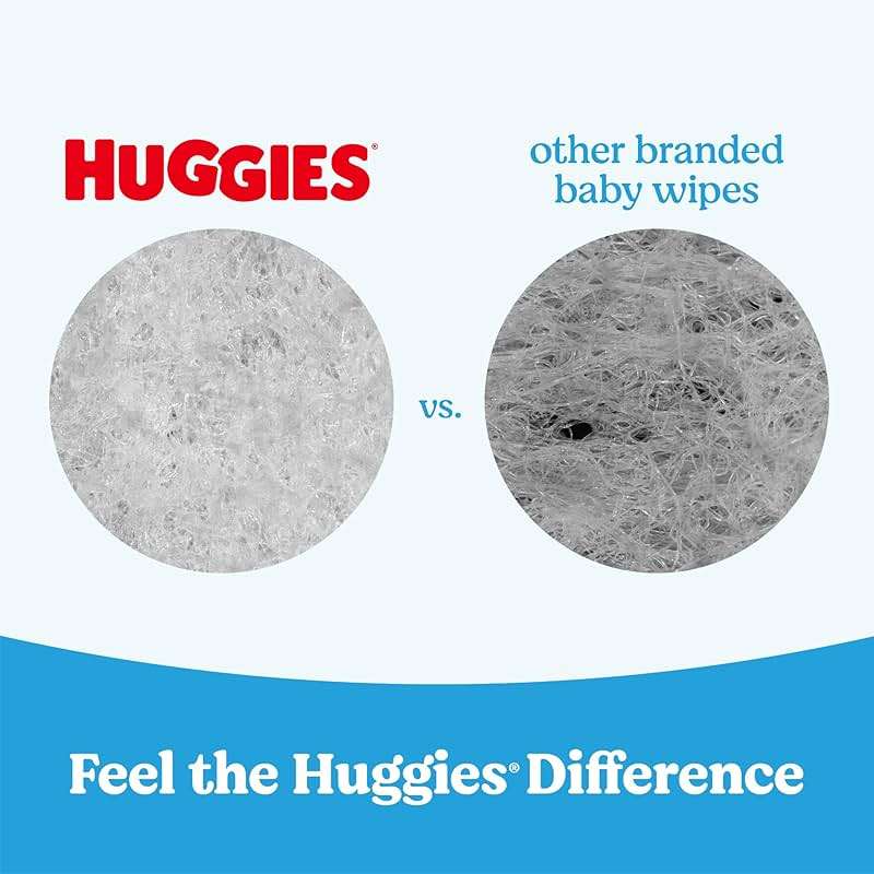 Huggies Natural Care Cucumber, Aloe and Vitamin E Baby Wipes, Hypoallergenic, Scented, 10 Flip-Top Packs (560 Wipes Total), Packaging May Vary - Image 5