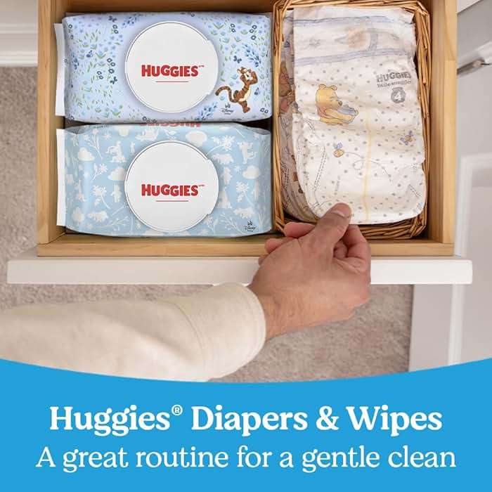 Huggies Natural Care Cucumber, Aloe and Vitamin E Baby Wipes, Hypoallergenic, Scented, 10 Flip-Top Packs (560 Wipes Total), Packaging May Vary - Image 8