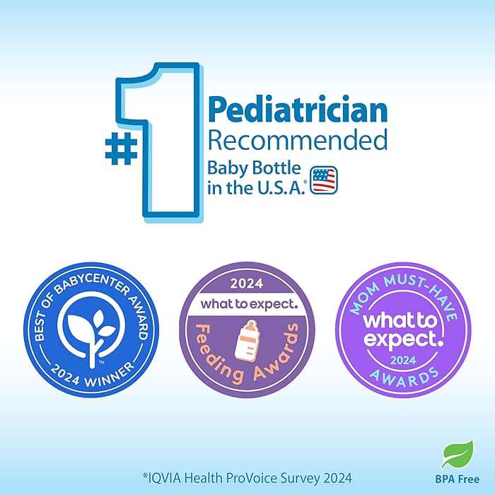Dr. Brown’s Natural Flow® Anti-Colic Options+™ Wide-Neck Baby Bottles 5 oz/150 mL, with Level 1 Slow Flow Nipple, 4 Pack, 0m+ - Image 4