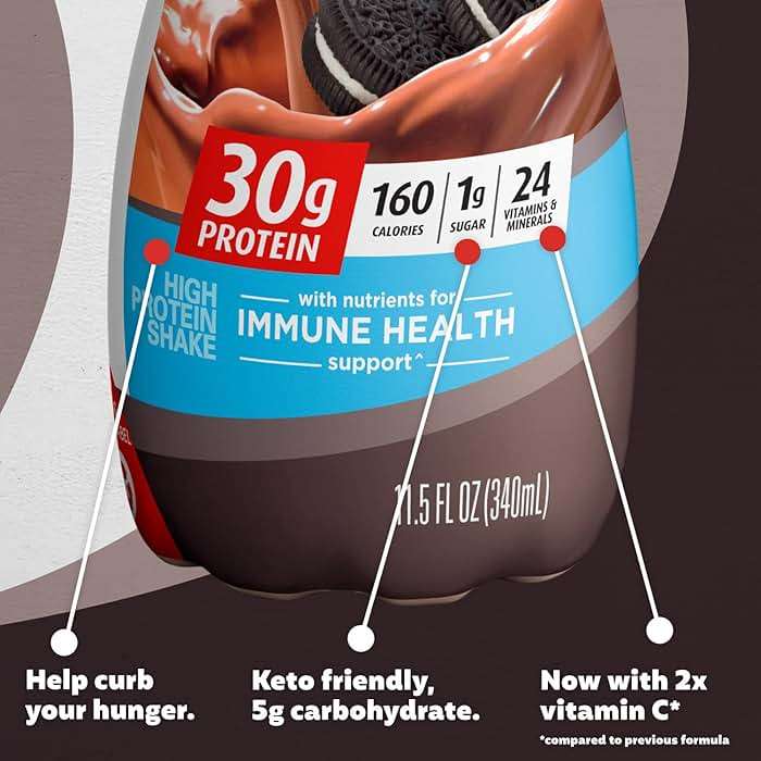 Premier Protein Shake, Cookies & Cream, 30g Protein, No Added Sugar, 24 Vitamins & Minerals to Support Immune Health, 11.5 fl oz, 12 Pack - Image 4