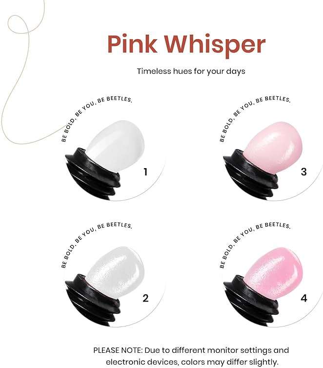 Beetles Poly Nail Extension Gel Kit, 4 Colors Clear Pink White Poly Nail Gel Builder Set, Nail Extension Starter Kit with Slip Solution, Beginner Nail Art DIY & Salon Use, UV/LED Cured - Image 5