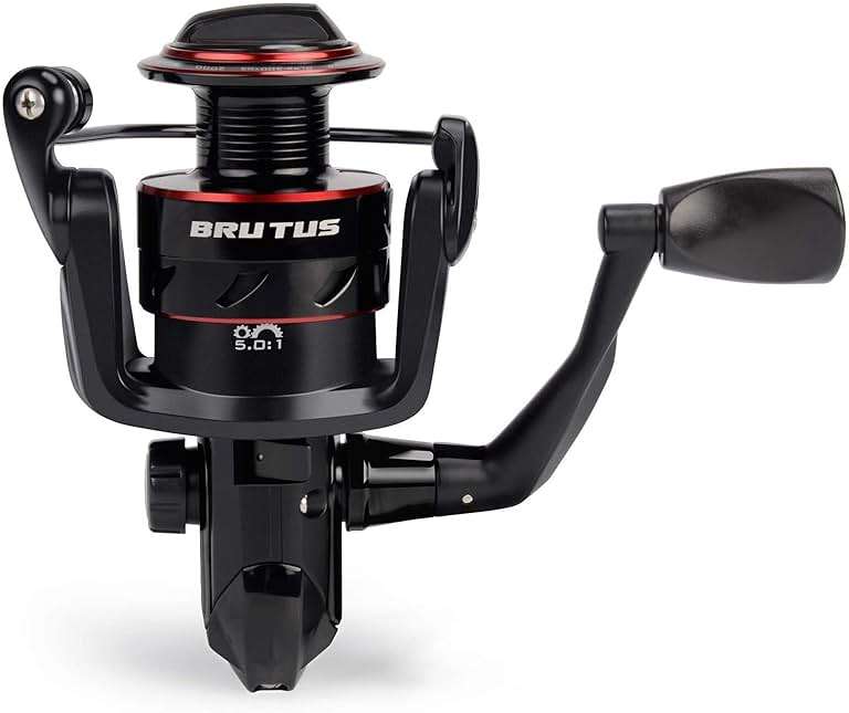 KastKing Brutus Spinning Reel, Freshwater Spinning Fishing Reels, Graphite Frame, CNC Aluminum Spool, 5.2:1 Gear Ratio, 4+1 Ball Bearings - Image 2