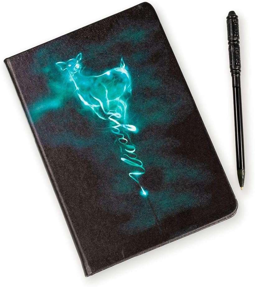 Harry Potter Always Patronus Journal Diary with Severous Snape Wand Replica Pen - 192 Lined Pages - Book & Movie Gift for Kids, Girls, Boys, Teens, Adults - 8.5" x 6" - Image 1