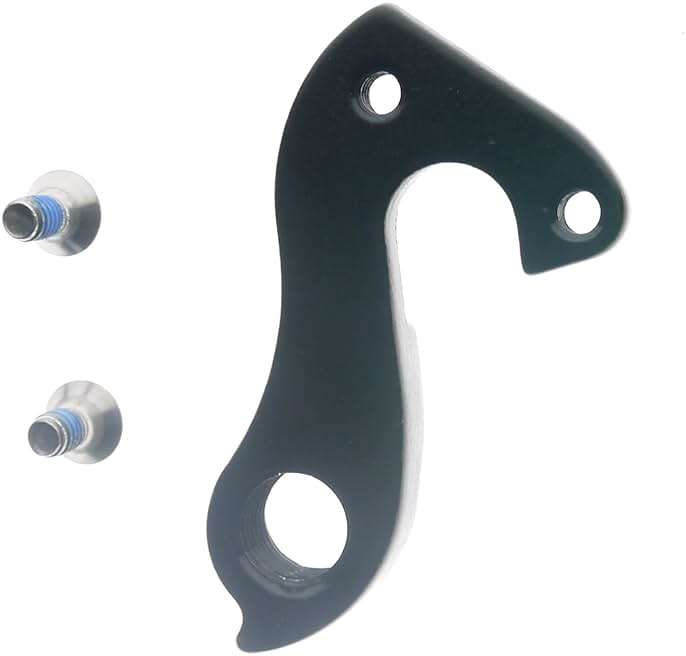 Juscycling Derailleur Hanger Fit for Avanti EMC Fuji Jamis Norco Pinarello Sette Stevens Univega 120 - Aluminum, Black - Image 2