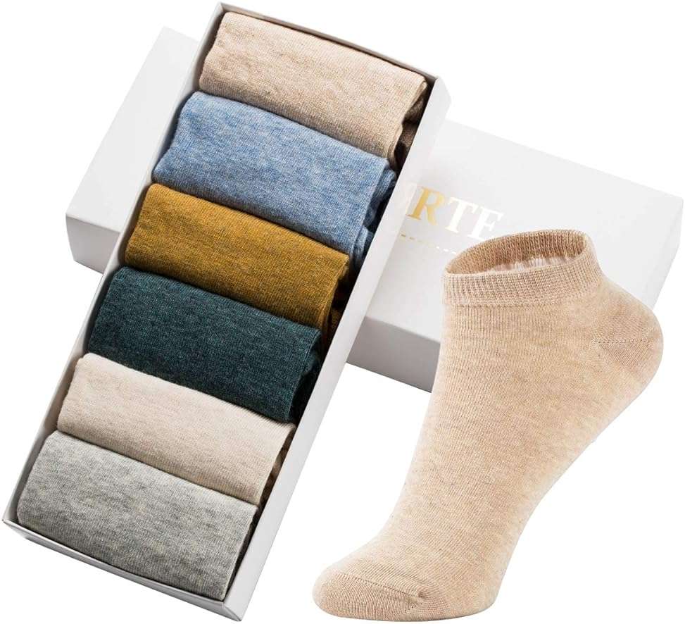 MAGIARTE Womens Cotton Ankle Socks Low Cut Athletic Casual Mutil Color No Show Running Socks for Women - Image 6
