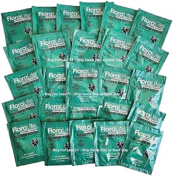 Cut Flower Food Floralife Crystal Clear Powdered 5gr Packets Fresh Stock, Fresh Cut Flowers Clear Formula Hydrate Nourish by Buy for Less 57 (400) - Image 1