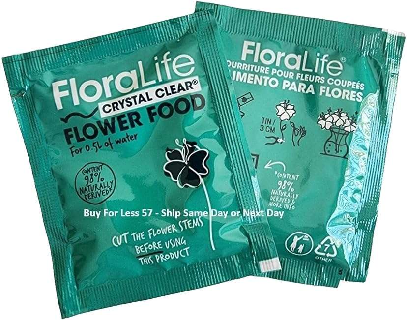 Cut Flower Food Floralife Crystal Clear Powdered 5gr Packets Fresh Stock, Fresh Cut Flowers Clear Formula Hydrate Nourish by Buy for Less 57 (400) - Image 2