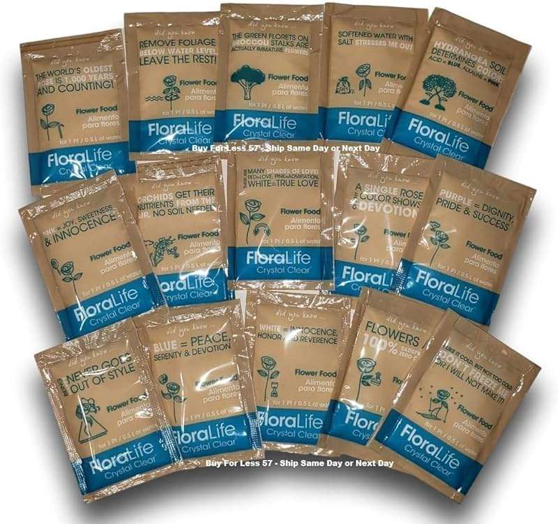 Cut Flower Food Floralife Crystal Clear Powdered 5gr Packets Fresh Stock, Fresh Cut Flowers Clear Formula Hydrate Nourish by Buy for Less 57 (400) - Image 5