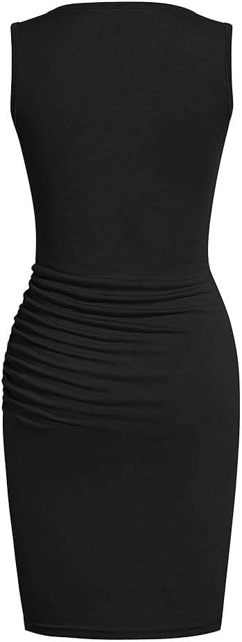 BTFBM Women Summer Dresses 2026 Sleeveless Tank Ruched Bodycon Sundresses for Women Party Beach Mini Casual Spring Dress - Image 7