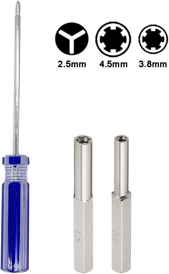 WEPUSEN Gamebit Security Tri-wing Y Trigram Screwdriver 3.8mm 4.5mm Nut Bits Screw Driver for Gameboy, NES SNES N64 Wii NDS, Gameboy Color Sega Game Gear Tool Kit - Image 5