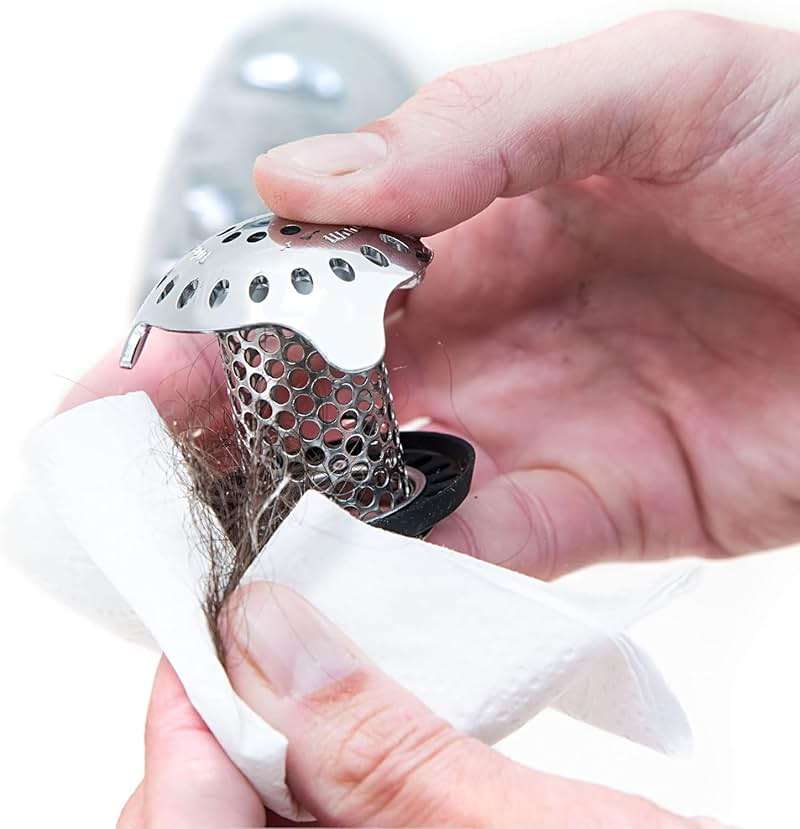 TubShroom Ultra Revolutionary Bath Tub Drain Protector Hair Catcher/Strainer/Snare, Stainless Steel, Stainless Combo - Image 9
