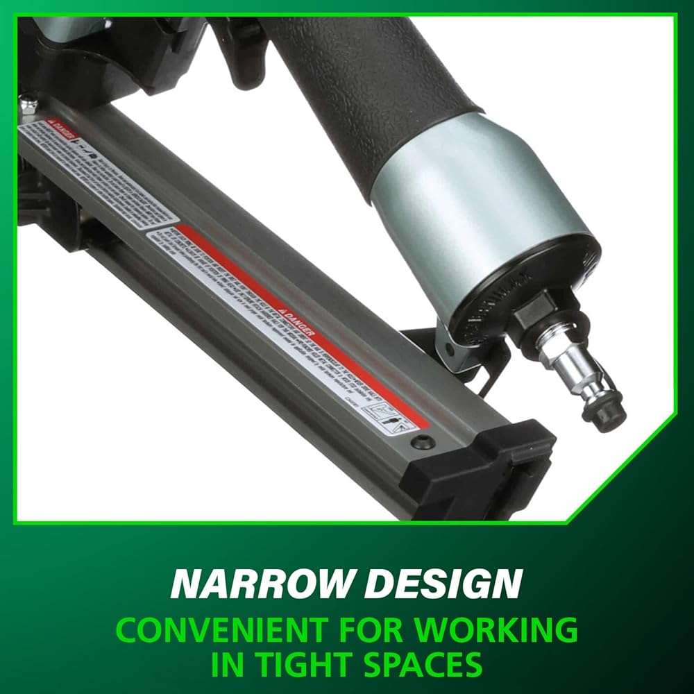 Metabo HPT Strap-Tite Fastening System Strip Nailer, Pro-preferred Pneumatic Power Nailers, Metal Connector Tool for Fastening Metal Connectors to Wood, 36° Magazine, 1-1/2″ Connector Nails, NR38AK - Image 7