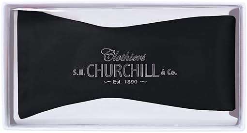 S.H. Churchill & Co. 100% Silk Formal Bow Tie, Solid 16MM Silk Self Tie, Wedding & Tuxedo Bowties - Image 4