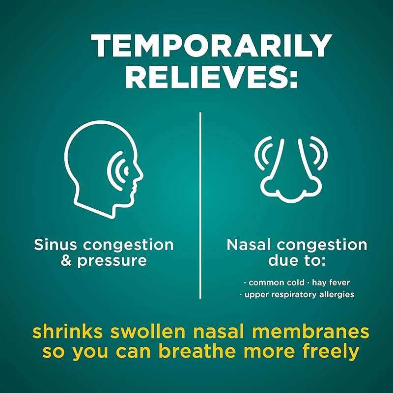 Amazon Basic Care No Drip Severe 12 Hour Nasal Decongestant Pump Mist, Maximum Strength Plus Menthol, Allergy Relief, 1 fl oz (Pack of 1) - Image 2