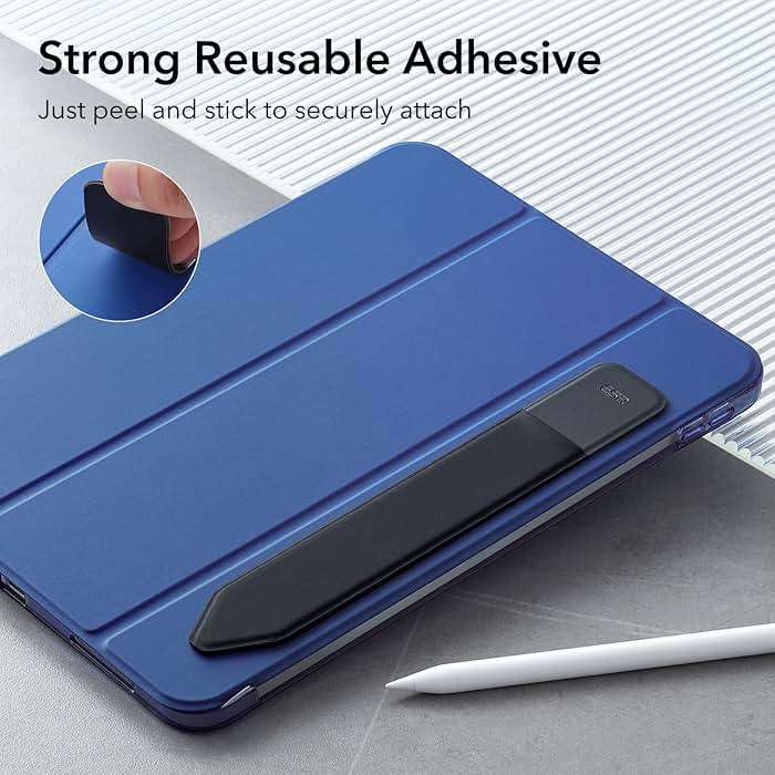 ESR Pencil Case Holder Compatible with The Pencil (Pro and 1st and 2nd Gen), Elastic Pocket for Stylus Pen [Pencil Protected and Safe] Pouch Adhesive Sleeve Attached to Case for Pencil, Black - Image 2