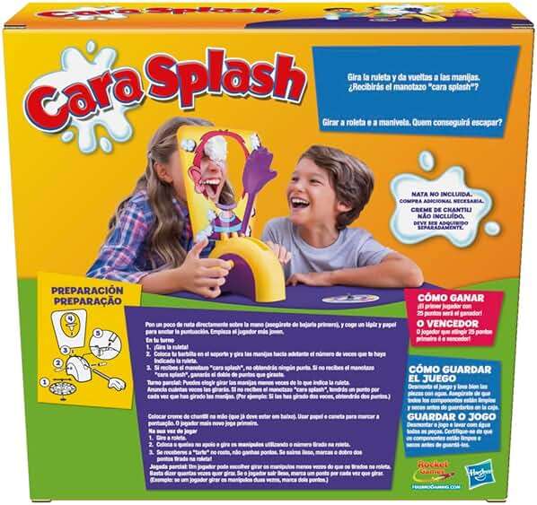 Hasbro Gaming Pie Face Game | Whipped Cream Family Board Game for Kids | Ages 5 and Up | for 2 or More Players | Funny Preschool Games | Kids Gifts - Image 6