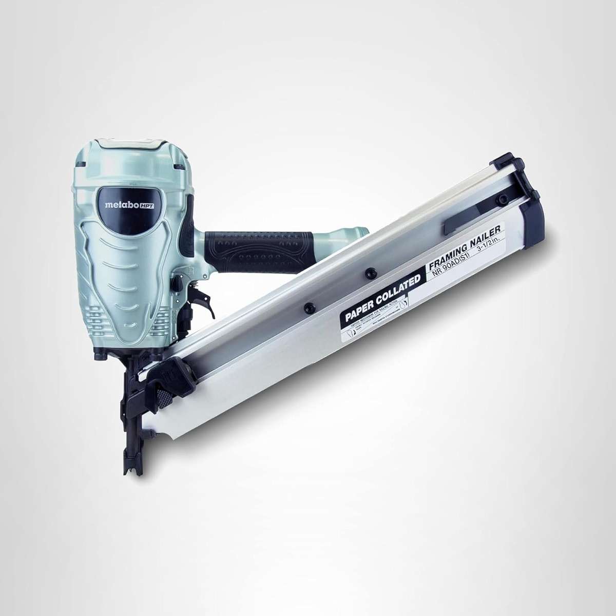 Metabo HPT Framing Nailer, Pro-Preferred Framing Tool for Flooring, Truss Build-Up, Roof Decking, and Housing Construction, Quick Switch Nailing, 3-1/2" 30° Paper Collated Nails, NR90ADS1 - Image 13