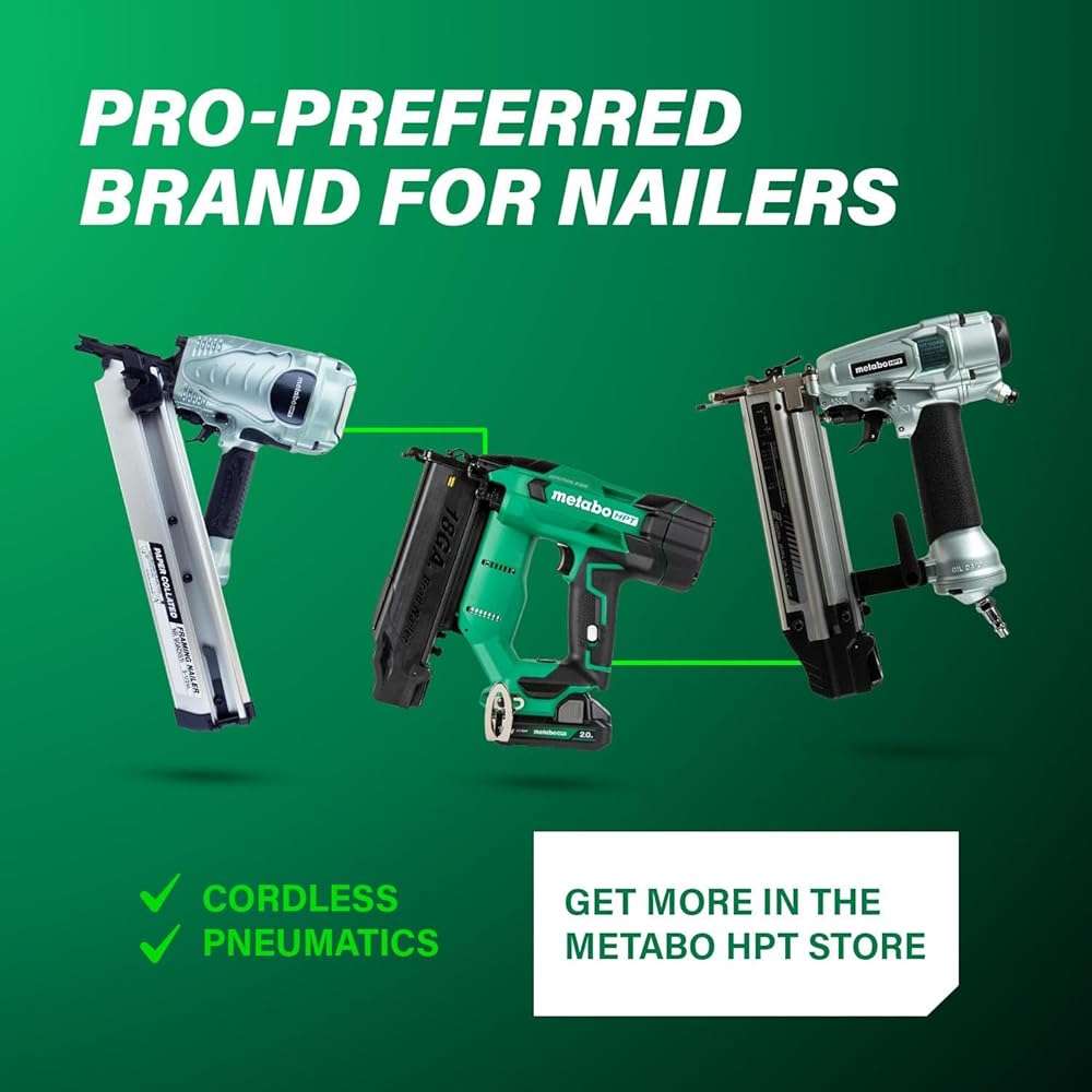 Metabo HPT Framing Nailer, Pro-Preferred Framing Tool for Flooring, Truss Build-Up, Roof Decking, and Housing Construction, Quick Switch Nailing, 3-1/2" 30° Paper Collated Nails, NR90ADS1 - Image 9