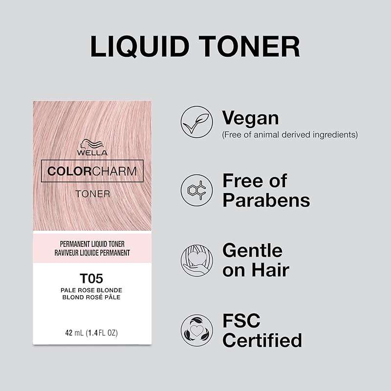 COLORCHARM Permanent Liquid Hair Toners | Neutralize Brass | Healthy-Looking Blondes Tones | Vegan & Free of Parabens - Image 6