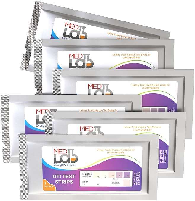 UTI Test Strips(Pack of 6) Individually Wrapped Urinary Tract Infection Urine UTI Test Kit for Women, Men, Kids Cats and Dogs - Image 3
