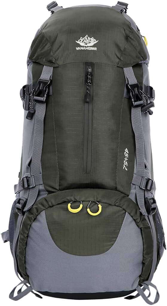 WoneNice 50L(45+5) Waterproof Hiking Backpack - Outdoor Sport Daypack with Rain Cover - Image 1