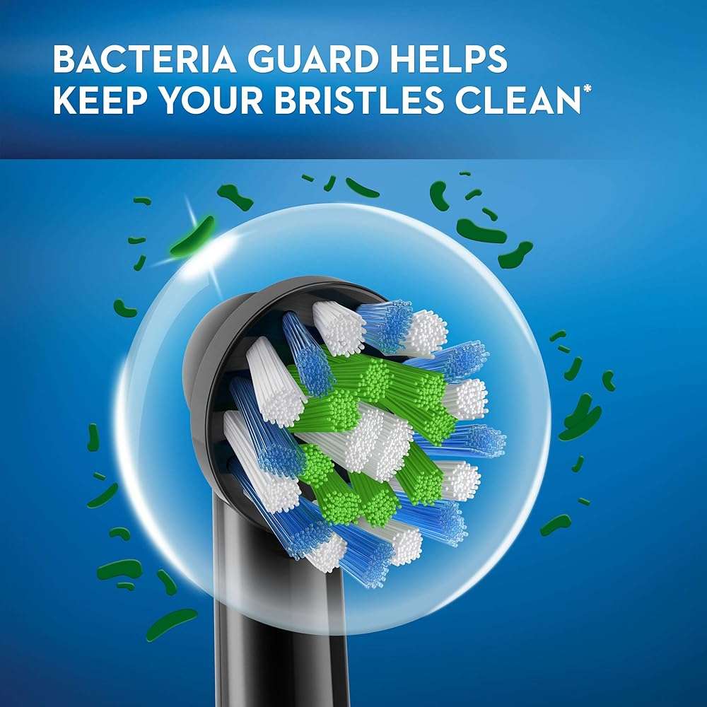Oral-B CrossAction Electric Toothbrush Replacement Brush Head Refills, Black, 2 Count - Image 4