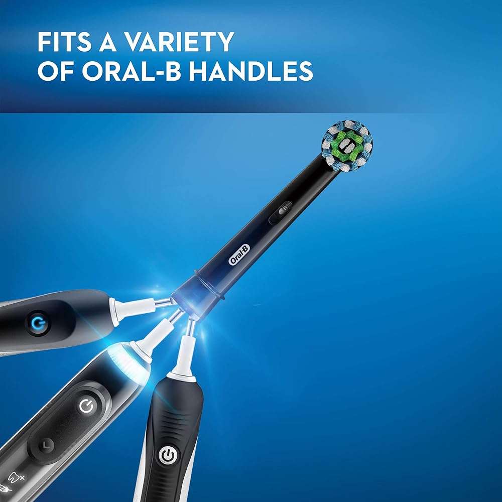 Oral-B CrossAction Electric Toothbrush Replacement Brush Head Refills, Black, 2 Count - Image 6