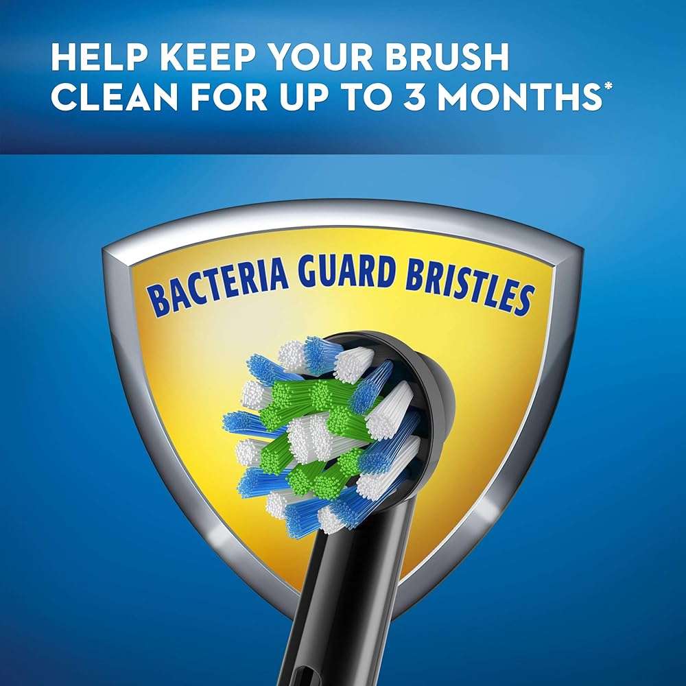 Oral-B CrossAction Electric Toothbrush Replacement Brush Head Refills, Black, 2 Count - Image 7