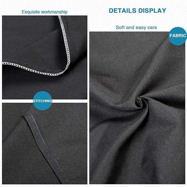 FLXXIE Pillow Cases Queen, Soft Microfiber Pillow Covers with Envelope Closure, Wrinkle Resistant Pillowcases, 2 Piece Set, 20x30, Black - Image 2