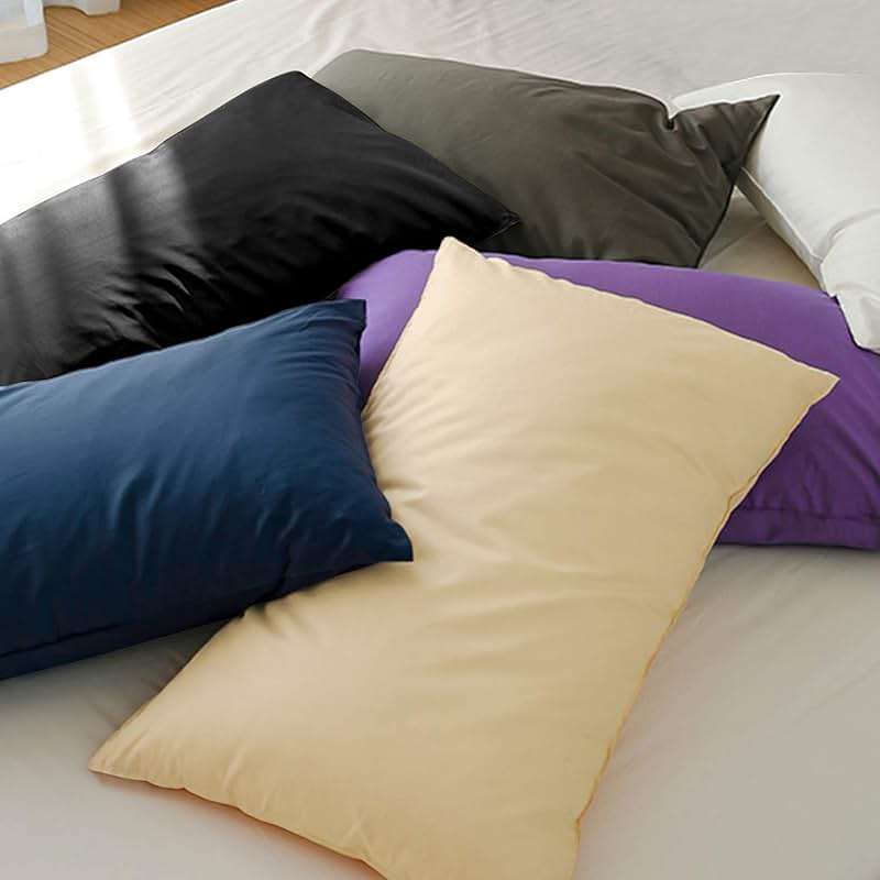FLXXIE Pillow Cases Queen, Soft Microfiber Pillow Covers with Envelope Closure, Wrinkle Resistant Pillowcases, 2 Piece Set, 20x30, Black - Image 5