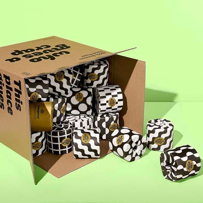 Who Gives A Crap 100% Bamboo Toilet Paper, 48 Rolls, 3 Ply, 370 Sheets, Long, Strong & Soft Toilet Tissue, Sustainable, Biodegradable, Renewable, Tree Free Bathroom Tissue Bulk Toilet Paper - Image 1