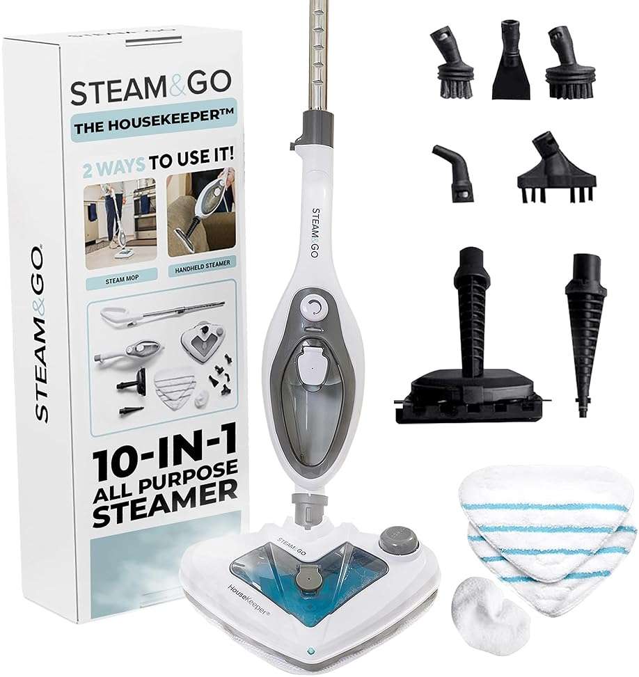 Steam & Go 10-in-1 Multi-Surface Steam Mop - Deep Clean with Heat - Image 1