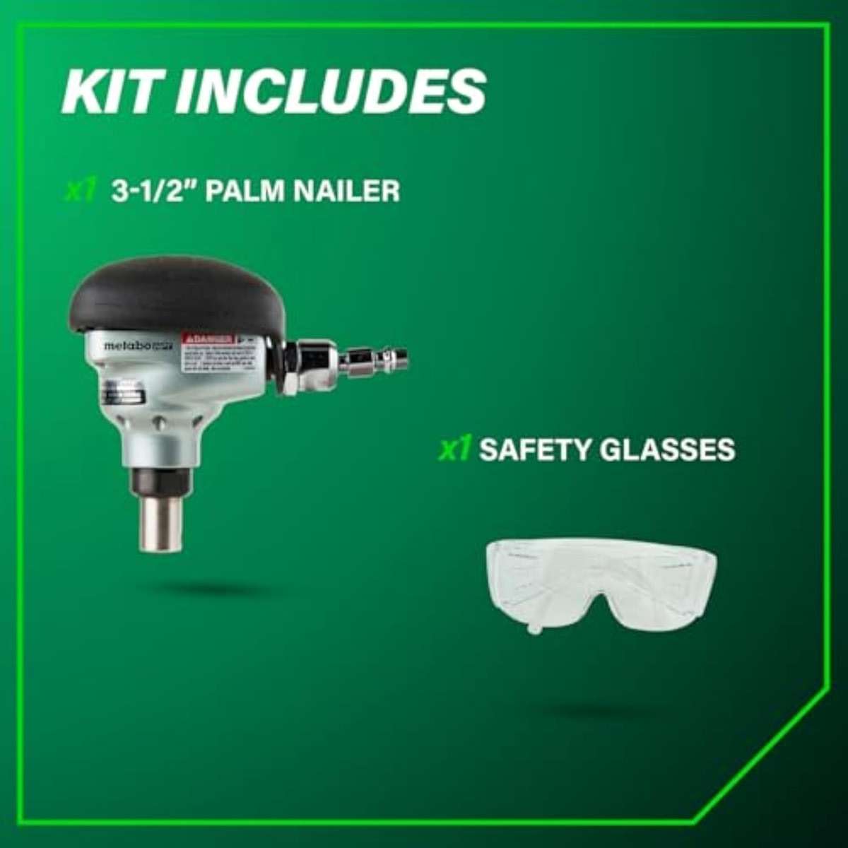 Metabo HPT Palm Nailer, Pro-Preferred Pneumatic Power Nailers, Palm Tool for Joist Hangers & Connectors, Magnetic Nose for Precise Fastening, 360° Swivel Plug, 2-1/2″ to 3-1/2″ Bulk Fasteners, NH90AB - Image 5