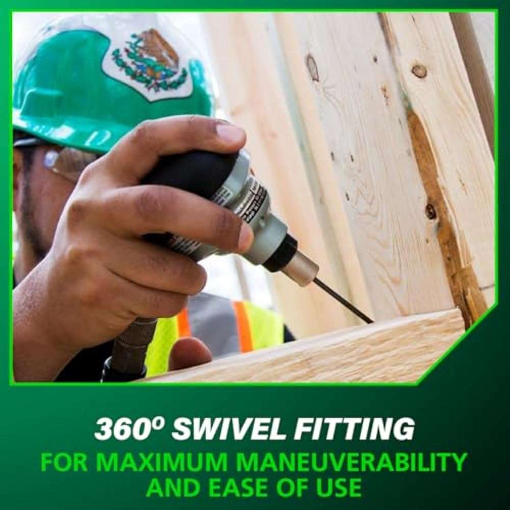 Metabo HPT Palm Nailer, Pro-Preferred Pneumatic Power Nailers, Palm Tool for Joist Hangers & Connectors, Magnetic Nose for Precise Fastening, 360° Swivel Plug, 2-1/2″ to 3-1/2″ Bulk Fasteners, NH90AB - Image 7