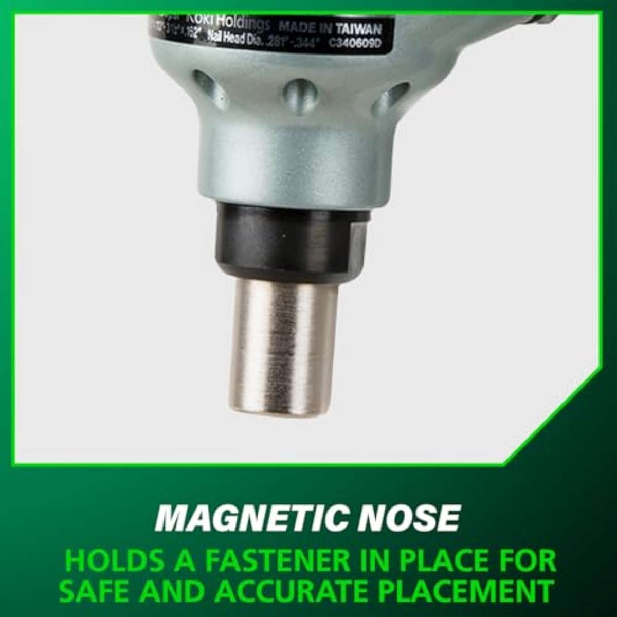 Metabo HPT Palm Nailer, Pro-Preferred Pneumatic Power Nailers, Palm Tool for Joist Hangers & Connectors, Magnetic Nose for Precise Fastening, 360° Swivel Plug, 2-1/2″ to 3-1/2″ Bulk Fasteners, NH90AB - Image 8